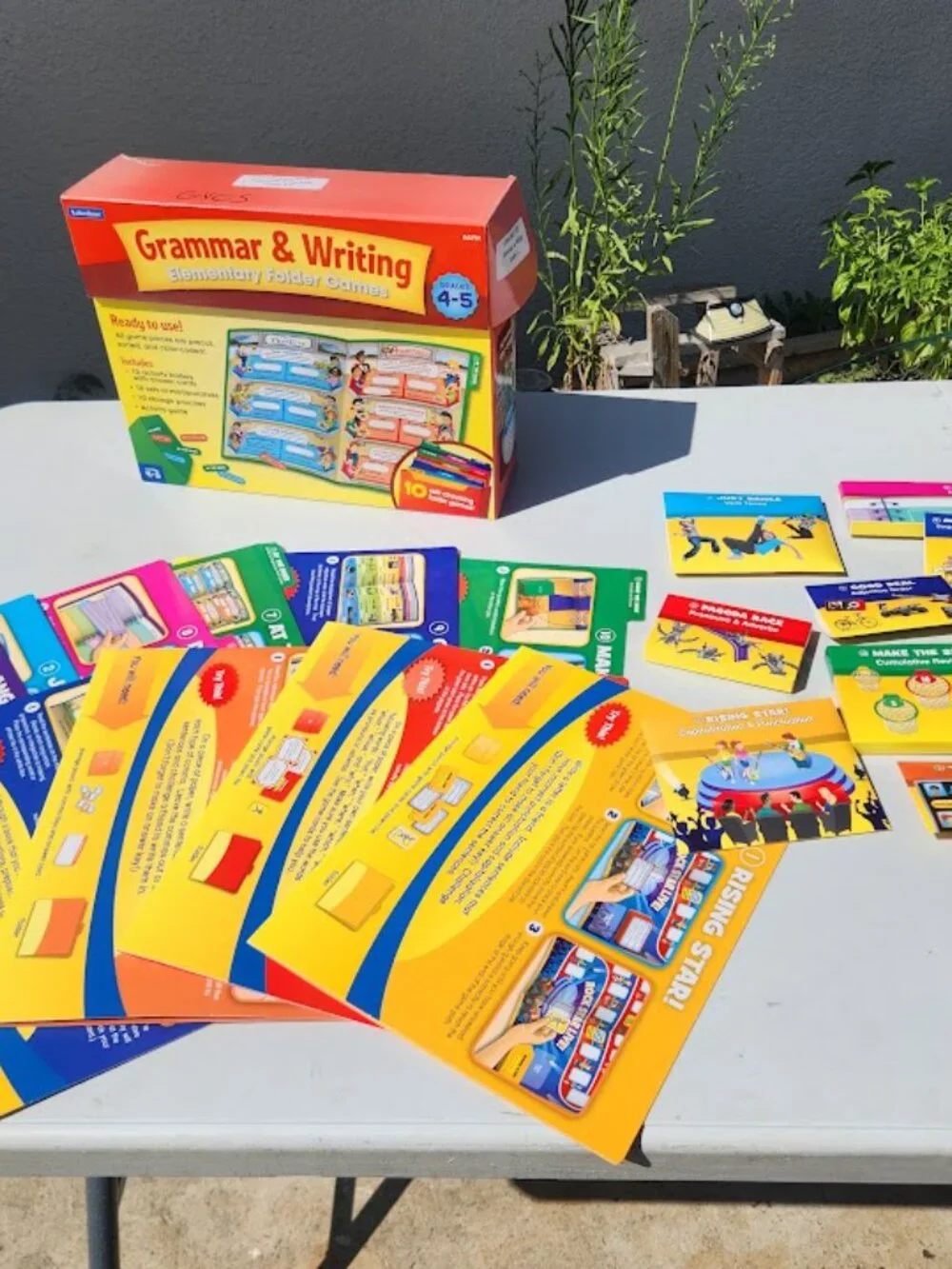 Lakeshore Grammar & Writing Folder Game Library Grades 4-5 4th 5th Grade Reading